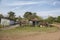 Old log cabin in a remote Cuban countryside and natural environment. Many Cubans live in wooden huts on the countryside