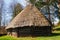 Old log hause in an open-air ethnography museum