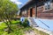 Old log house in an open-air ethnography museum