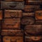 Old Luggage Travel Theme Seamless Abstract Background Tile With - Generative AI