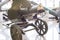 Old machine Gun. Maxim gun. First World War Machine gun