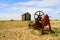 Old machinery and shack