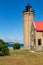 Old Mackinac Point Lighthouse on the Straits of Mackinac Michigan, USA