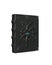Old magic spell grimoire book for wizard or sorcerer with black leather cover. Isolated 3D rendering
