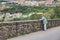 Old man at the boulevard of castelsardo