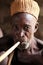 Old man at an ceremony in Benin