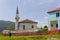 Old man in front of the mosque in the village of Lure, Albania.