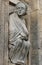 Old man in Holy Portal in Compostela cathedral