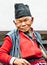 Old man sit in the retirement home, Kathmandu, Nepal