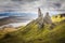 The Old Man of Storr on the Isle of Skye in the Highlands of Scotland