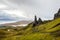 Old Man of Storr in Scotland, isle of Skye