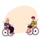 Old man and teenaged boy sitting in wheelchairs