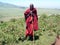 The old man of the tribe Masai