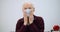 Old man wearing mask against coronavirus