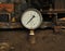 Old manometer with white scale