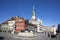 Old Market sqaure. Orpheus statue and Town Hall