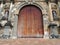 Old massive door of Cathedral