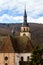 Old medieval abbey church in Alsace