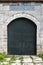 Old Medieval Castle Stone Gate with Iron Door