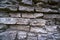 Old medieval limestone wall