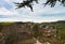 Old medieval Rochepot castle in Burgundy, spring day