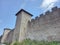 Old medieval stone walls in Salzburg