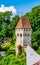 Old medieval Tinsmiths` Tower in Sighisoara, Mures County, Transylvania, Romania