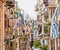 Old mediterranean steet in Cefalu, medieval city of Sicily