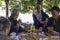 Old men playing cards in the ancient town, sichuan,china