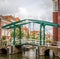 Old metal bridge in Leiden