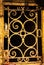 old metal forged decorative gate grille