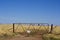 Old metal gate and dirt track near Parkes, New South Wales