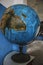 Old metal globe