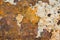 Old metal iron rust surface