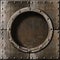 Old metal porthole background