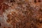 Old Metal Rusted Grunge Background. Corrosion Oxidized Iron Texture Surface.