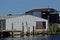 Old metal warehouse & dock by the harbor in Tarpon Springs, Florida.