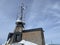 An old meteorological station or old weather station on the alpine peak of SÃ¤ntis in the Alpstein mountain massif