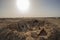 Old military bunker abandoned in remote african desert