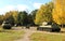 Old military equipment. Open-air museum