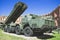 Old military mobile rocket launcher