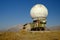 Old military weather station in mountains