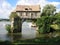 Old mill in the bridge on the Seine at Vernon