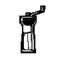 old mill coffee grinder manual game pixel art vector illustration