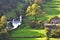 The Old Mill at Cressbrook Viewed from Monsal Head