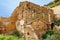 Old mine ruins in the area between Masua and Nebida on Sardinia island