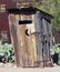 An Old Mining Camp Outhouse in the Desert