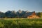 Old Mormon barn in the Tetons