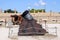 Old mortar and cannon Corfu town fortress