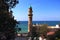 An old mosque in the center of the old city of Jaffa on the shores of the Mediterranean Sea in Tel Aviv.